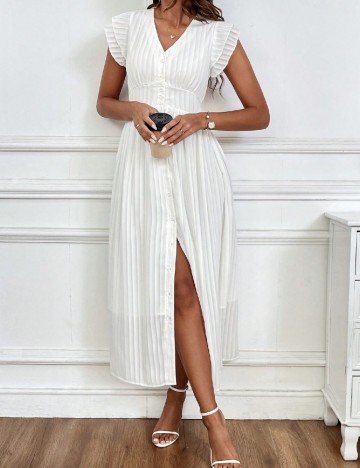 Rochie medie SHEIN, alb