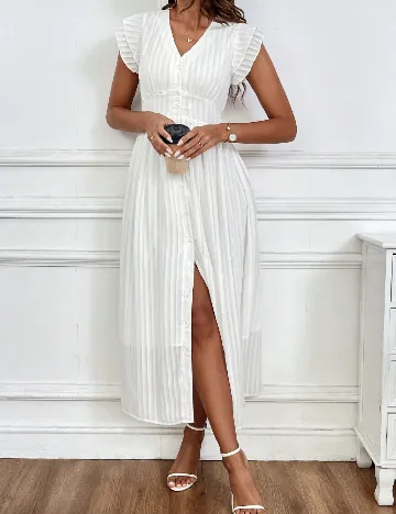 Rochie medie SHEIN, alb