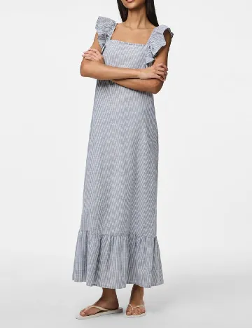 Rochie lunga Pieces, albastru