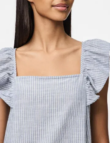 Rochie lunga Pieces, albastru