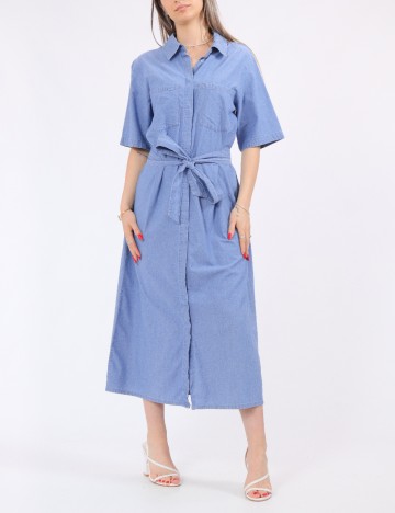 Rochie lunga Pieces, albastru