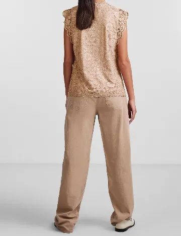 Bluza Pieces, maro