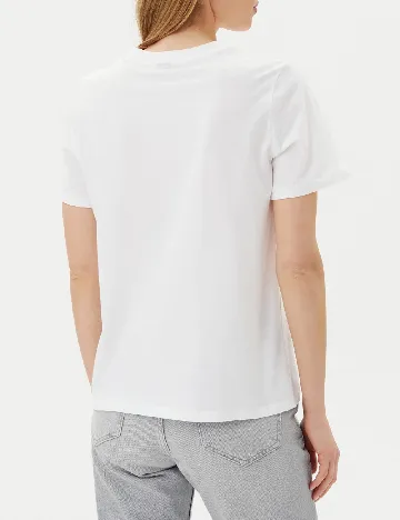Tricou Pieces, alb