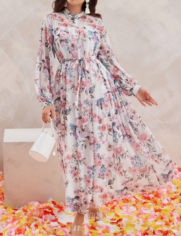 Rochie lunga SHEIN, floral print