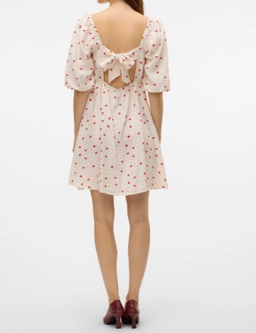 Rochie scurta Vero Moda, ecru