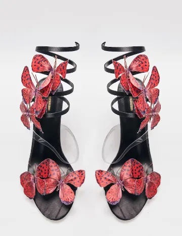 Sandale PRETTYLITTLETHING, negru