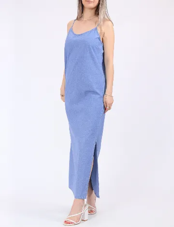 Rochie lunga Pieces, albastru