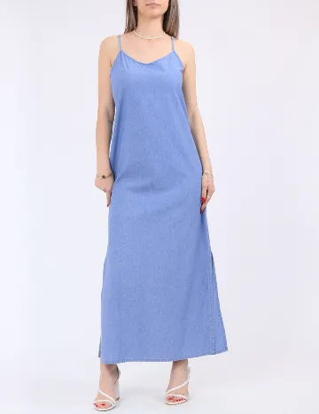 Rochie lunga Pieces, albastru