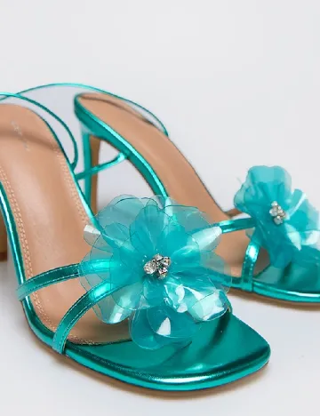 Sandale PRETTYLITTLETHING, turcoaz