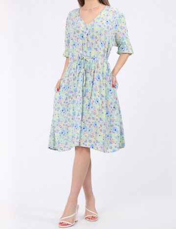 Rochie scurta Pieces, mix culori
