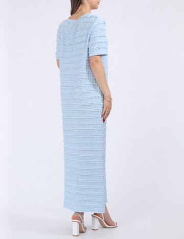 Rochie lunga Pieces, bleu