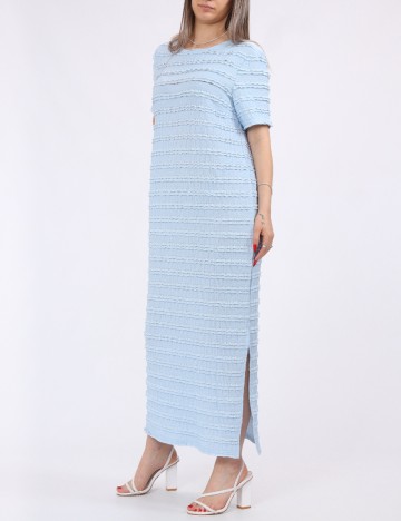 Rochie lunga Pieces, bleu