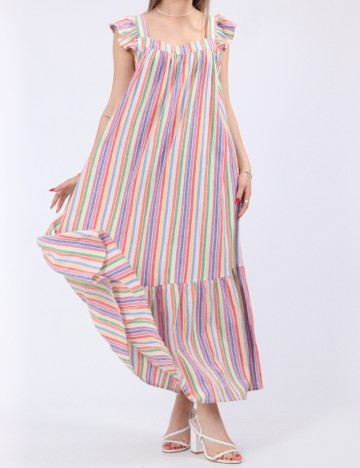 Rochie scurta Pieces, mix culori