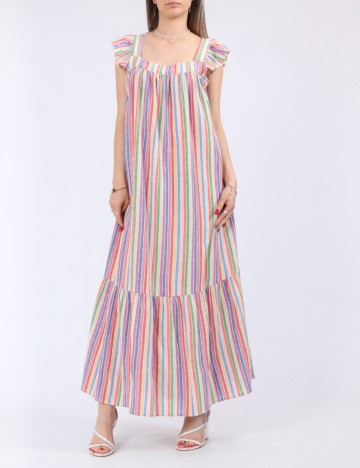 Rochie scurta Pieces, mix culori