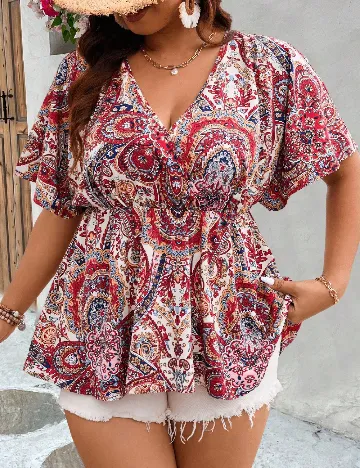 Bluza SHEIN CURVE, mix culori