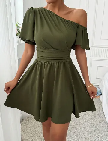 Rochie scurta SHEIN, verde