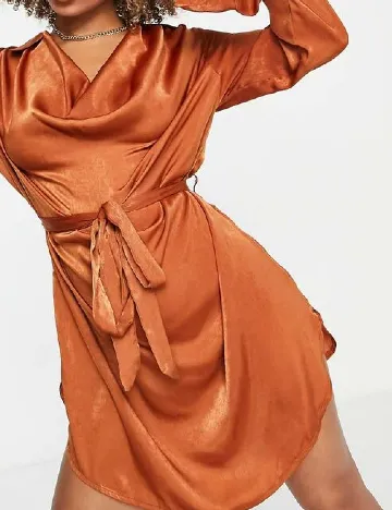 Rochie scurta First Distraction, maro