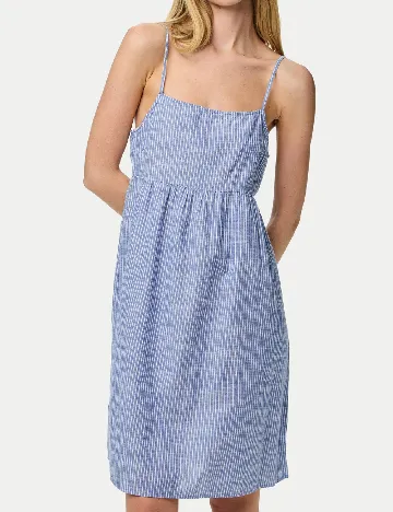 Rochie scurta Pieces, albastru
