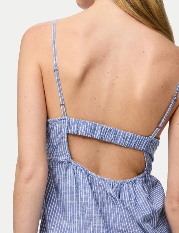 Rochie scurta Pieces, albastru
