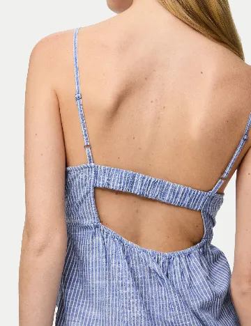 Rochie scurta Pieces, albastru