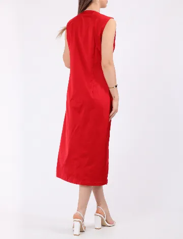 Rochie medie Vero Moda, rosu