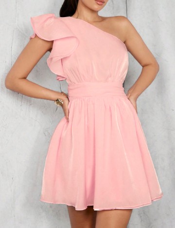 Rochie scurta SHEIN, roz