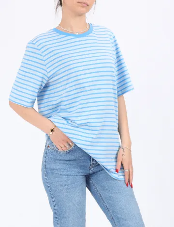 Tricou Pieces, albastru