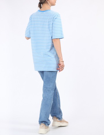 Tricou Pieces, albastru