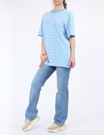 Tricou Pieces, albastru