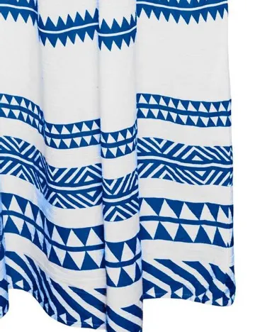 Rochie lunga Vero Moda, albastru/alb