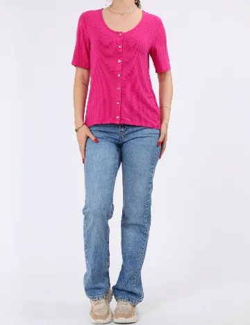 Tricou Pieces, roz