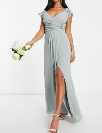 Rochie lunga TFNC London, verde