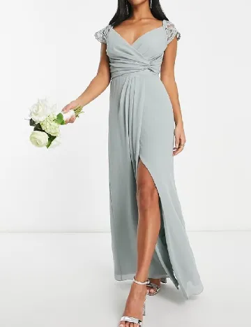 Rochie lunga TFNC London, verde