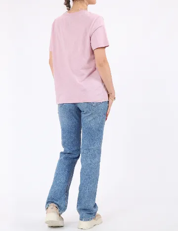 Tricou Pieces, roz Roz