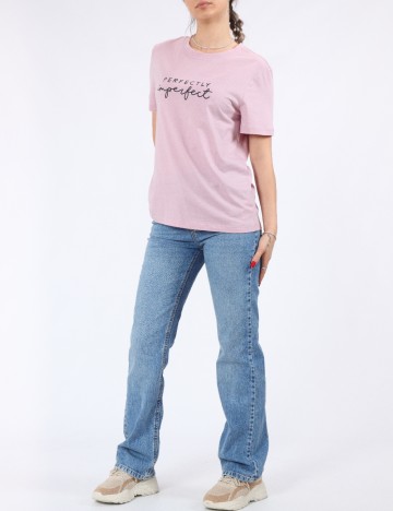 Tricou Pieces, roz
