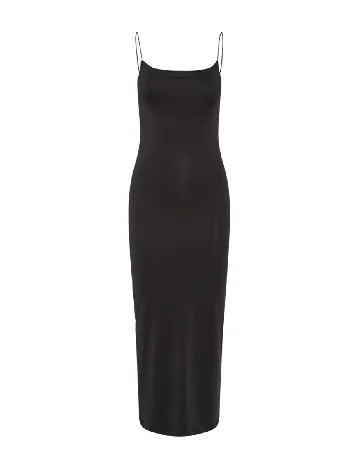 Rochie lunga Pieces, negru