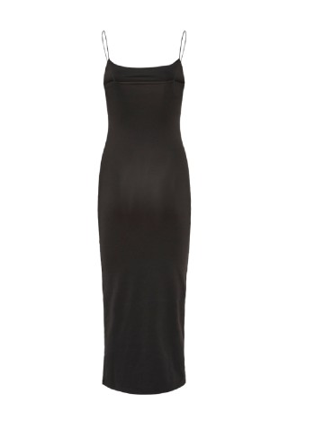 Rochie lunga Pieces, negru