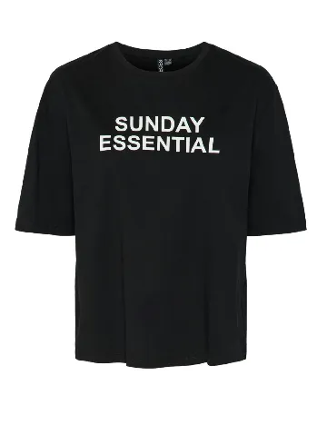 Tricou Pieces, negru