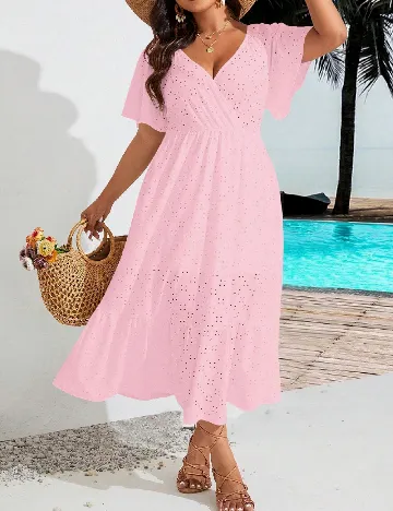 Rochie medie SHEIN CURVE, roz