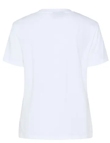Tricou Pieces, alb