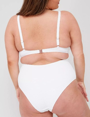Costum de baie Ivory Rose, alb