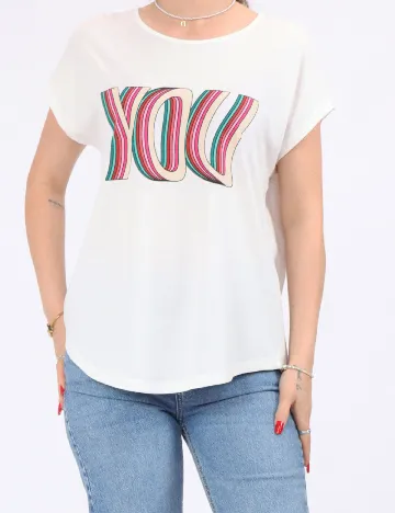 Tricou Vero Moda, alb Alb