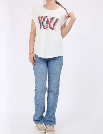 Tricou Vero Moda, alb Alb