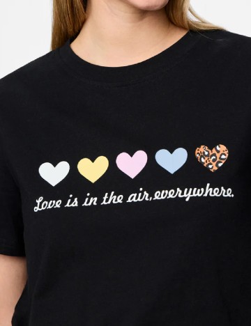 Tricou Pieces, negru