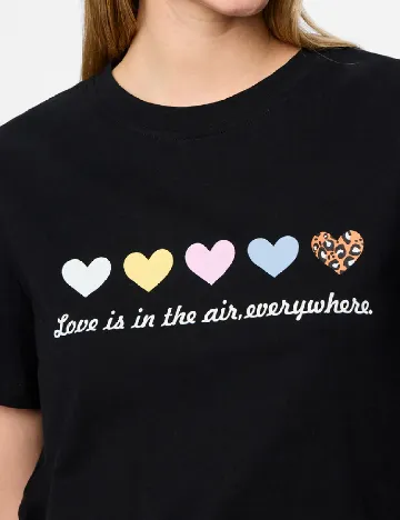 Tricou Pieces, negru