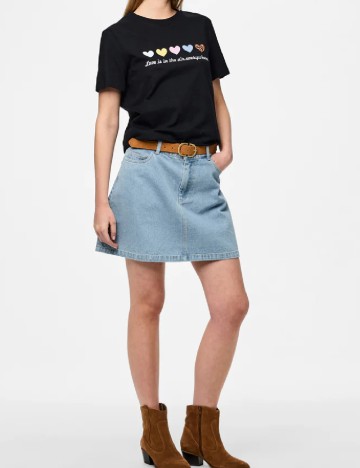 Tricou Pieces, negru