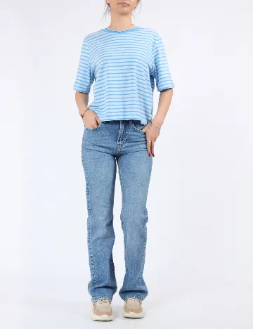 Tricou Pieces, albastru