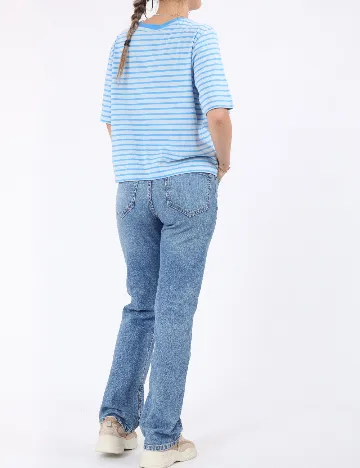 Tricou Pieces, albastru