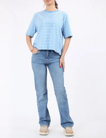 Tricou Pieces, albastru