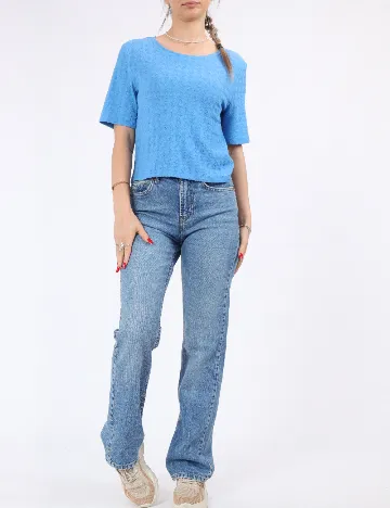 Tricou Pieces, albastru